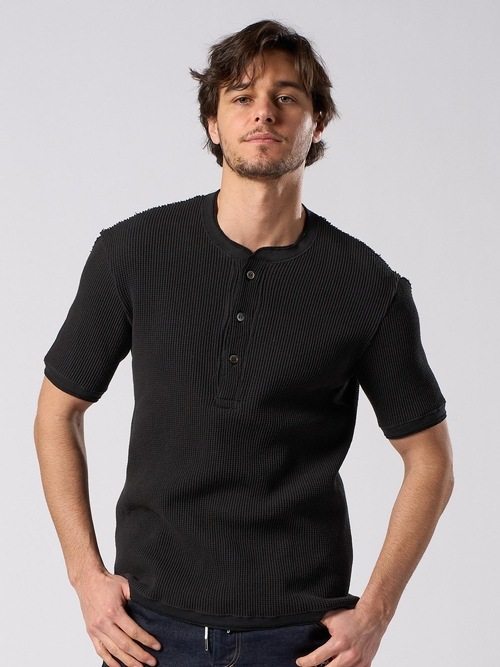 (ͽ���ʡ�5��6������ͽ��/wjk�����֥른��������/waffle henley S/S/black