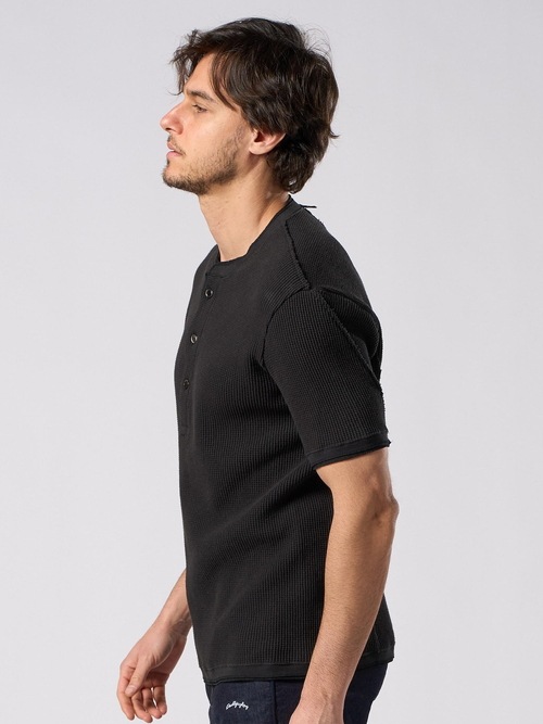 (ͽ���ʡ�5��6������ͽ��/wjk�����֥른��������/waffle henley S/S/black