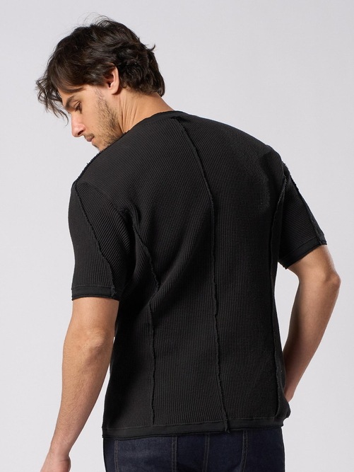 (ͽ���ʡ�5��6������ͽ��/wjk�����֥른��������/waffle henley S/S/black