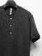 wjk�����֥른��������/waffle henley S/S/black.