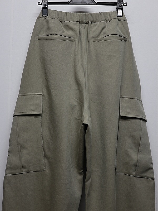 ATTACHMENT�������å�����/CO/TEN POWDERY DOUBLE CROTH EASY CARGO TROUSERS/L.KH GRAY