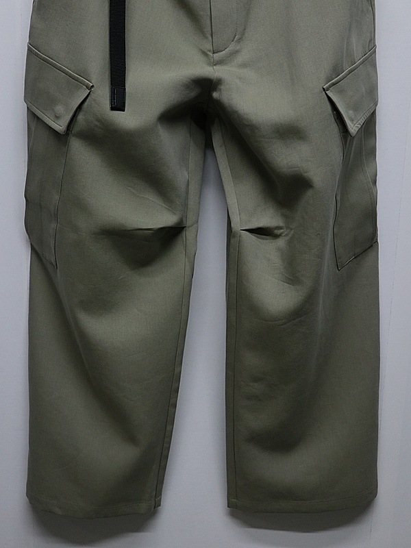 ATTACHMENT�������å�����/CO/TEN POWDERY DOUBLE CROTH EASY CARGO TROUSERS/L.KH GRAY