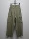 ATTACHMENT�������å�����/CO/TEN POWDERY DOUBLE CROTH EASY CARGO TROUSERS/L.KH GRAY