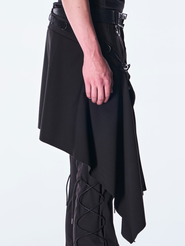 (ͽ���ʡ�9������10������ͽ��/kiryuyrik������奦����奦/PE Gabardine Hip Hung Muffler/Black