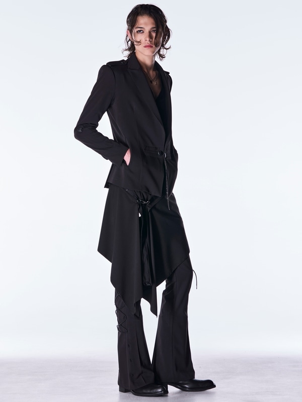 (ͽ���ʡ�9������10������ͽ��/kiryuyrik������奦����奦/PE Gabardine Hip Hung Muffler/Black