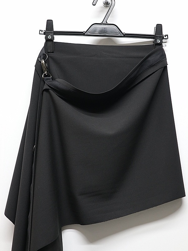 kiryuyrik������奦����奦/PE Gabardine Hip Hung Muffler/Black