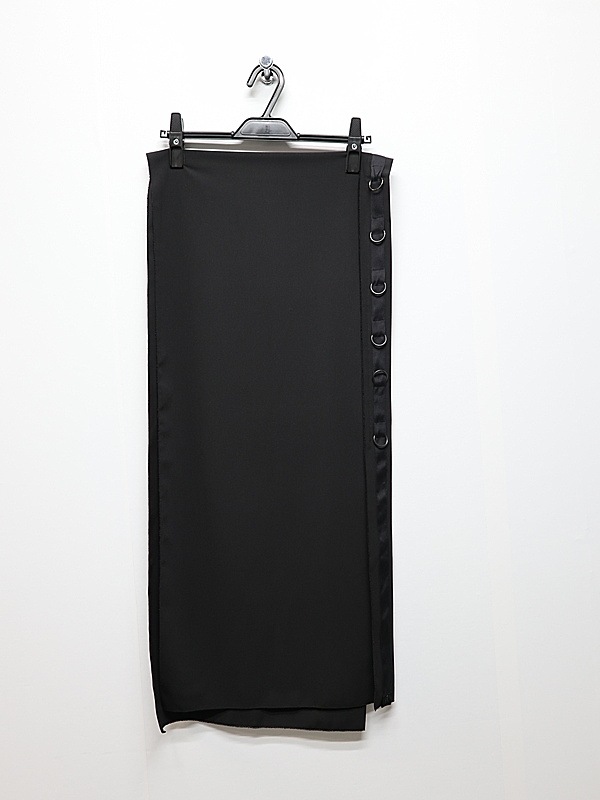 kiryuyrik������奦����奦/PE Gabardine Hip Hung Muffler/Black