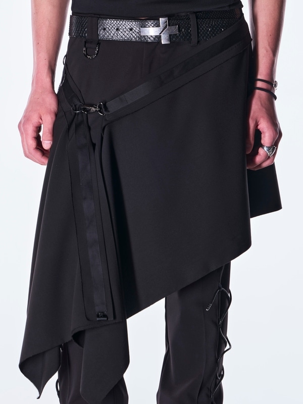 (ͽ���ʡ�9������10������ͽ��/kiryuyrik������奦����奦/PE Gabardine Hip Hung Muffler/Black