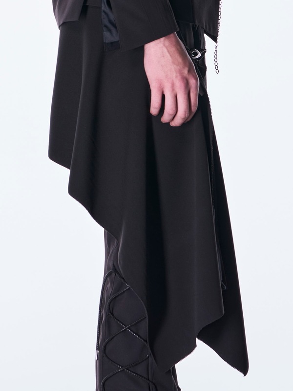 (ͽ���ʡ�9������10������ͽ��/kiryuyrik������奦����奦/PE Gabardine Hip Hung Muffler/Black