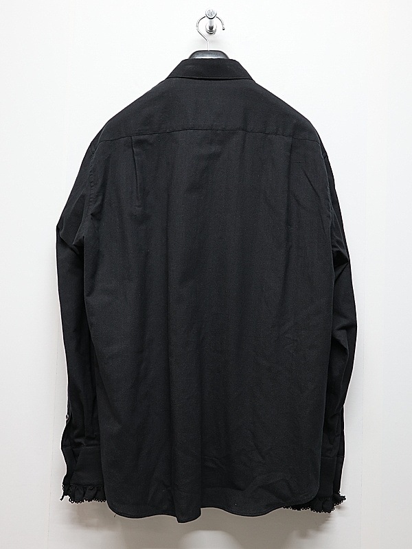 LAD MUSICIAN����å� �ߥ塼�������/KHADI CALICO FRILL SHIRT/BLACK