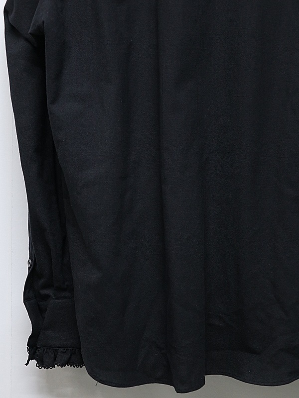 LAD MUSICIAN����å� �ߥ塼�������/KHADI CALICO FRILL SHIRT/BLACK