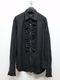 LAD MUSICIAN����å� �ߥ塼�������/KHADI CALICO FRILL SHIRT/BLACK