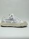 Maison MIHARA YASUHIROPETERSON 23 /Original Sole Studded Paint Canvas Low-Top Sneaker/WHITE