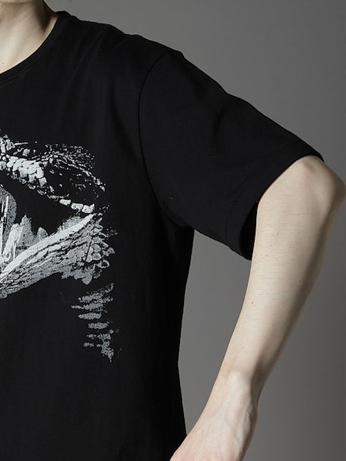 Ground Y�����饦��ɥ磻/20/cotton jesey snake/BLACK