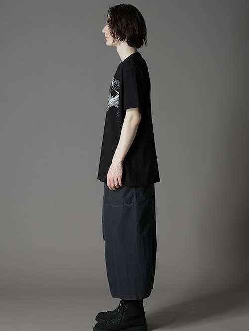 Ground Y�����饦��ɥ磻/20/cotton jesey snake/BLACK