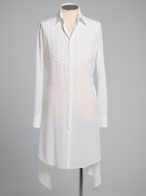 SALE30%OFF/THE ONENESS�������ͥ�/RePE-Tuffeta Pin Tuck Flare Shirt/White.