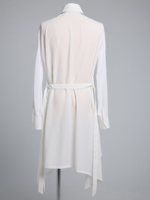 SALE30%OFF/THE ONENESS�������ͥ�/RePE-Tuffeta Pin Tuck Flare Shirt/White.