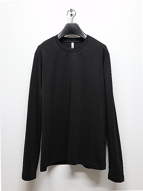 (ͽ���ʡ�2��3������ͽ��/ATTACHMENT�������å�����/COTTON DOUBLE FACE SLIM FIT L/S TEE/BLACK