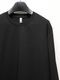 ATTACHMENT�������å�����/COTTON DOUBLE FACE SLIM FIT L/S TEE/BLACK