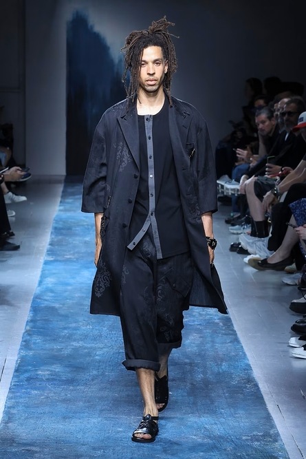 Yohji Yamamoto���襦����ޥ��/30/������ŷ�����������ƥޥ�Ⱦµ/BLACK