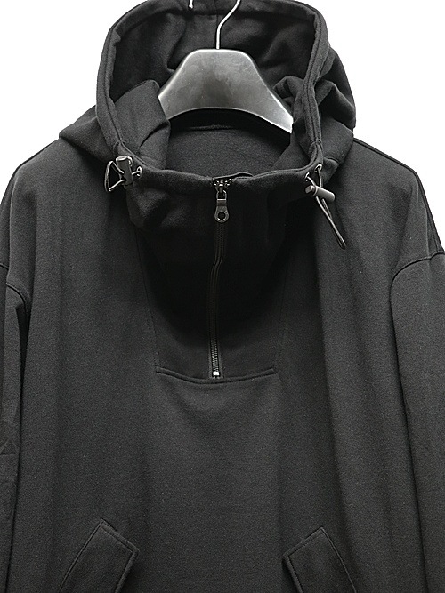 Ground Y�����饦��ɥ磻/40/20 MINI FLEECE ANORAK HOODIE/BLACK