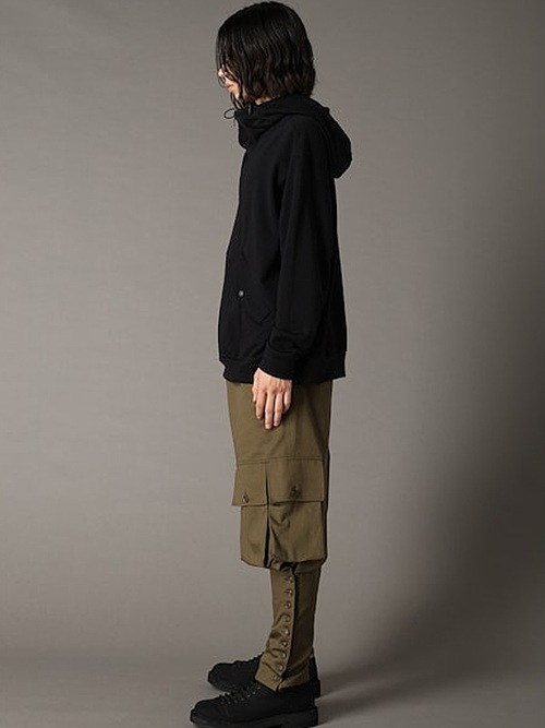 Ground Y�����饦��ɥ磻/40/20 MINI FLEECE ANORAK HOODIE/BLACK