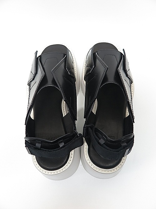 JULIUS����ꥦ��/COW SKIN FOOT WEAR/BK��WHT.