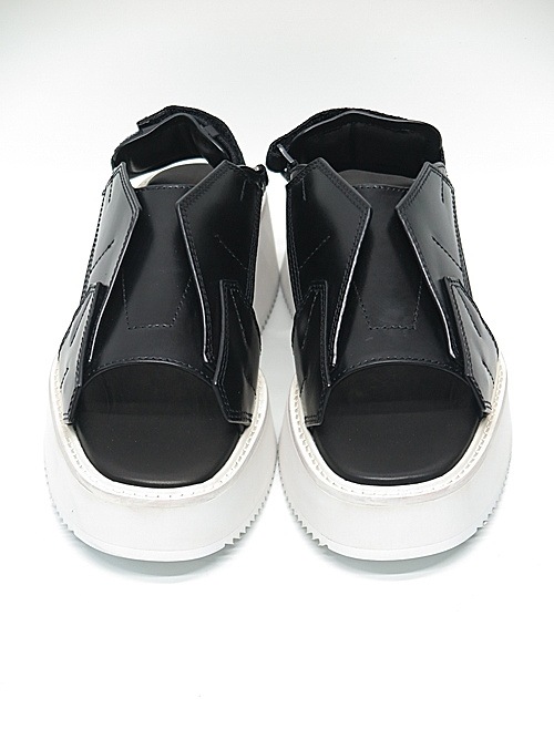 JULIUS����ꥦ��/COW SKIN FOOT WEAR/BK��WHT.