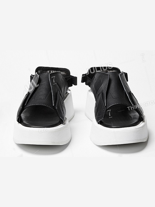 JULIUS����ꥦ��/COW SKIN FOOT WEAR/BK��WHT.