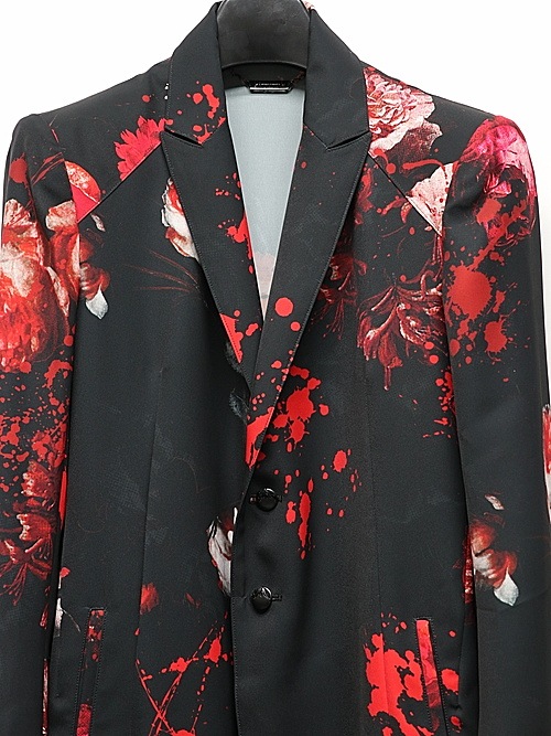 (ͽ���ʡ�5��6������ͽ��/kiryuyrik������奦����奦/Black Flora Gabardine Flare Jacket/Black