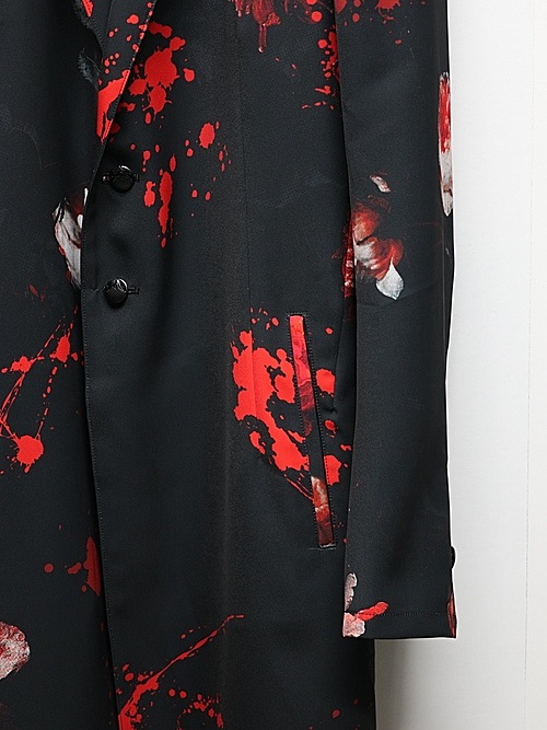 (ͽ���ʡ�5��6������ͽ��/kiryuyrik������奦����奦/Black Flora Gabardine Flare Jacket/Black