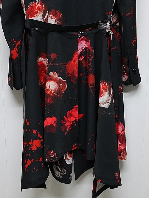 (ͽ���ʡ�5��6������ͽ��/kiryuyrik������奦����奦/Black Flora Gabardine Flare Jacket/Black