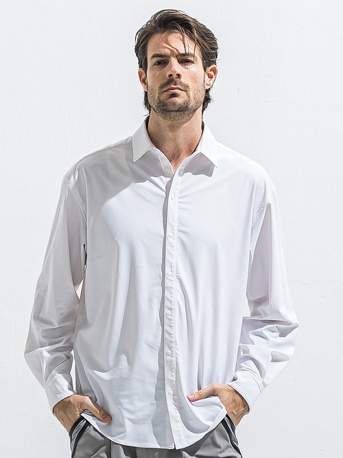 RESOUND CLOTHING���ꥵ����ɥ���������/RUSH JACK SHIRTS/WHITE