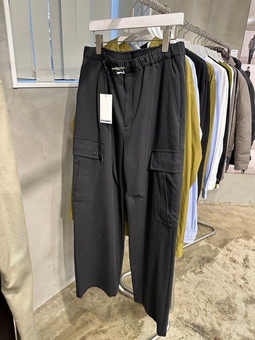 (ͽ���ʡ�7��8������ͽ��/ATTACHMENT�������å�����/CO/TEN POWDERY DOUBLE CROTH EASY CARGO TROUSERS/BLACK