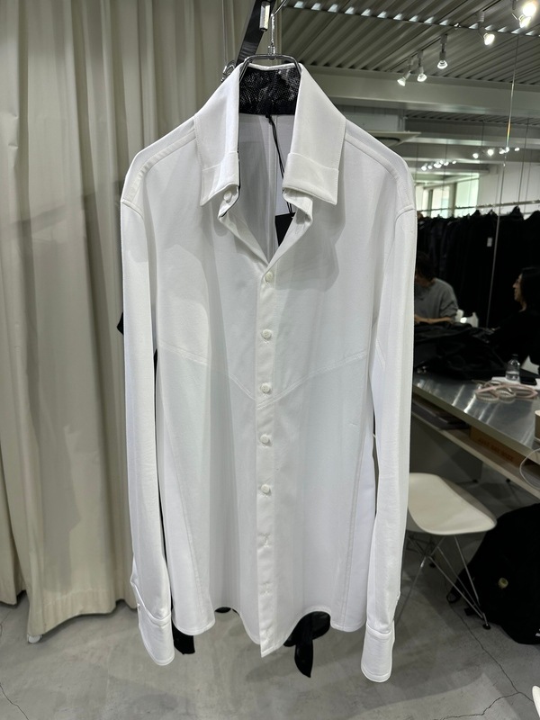 (ͽ���ʡ�9������10������ͽ��/kiryuyrik������奦����奦/Funsy Twill Cuffs Buttom Shirt/White