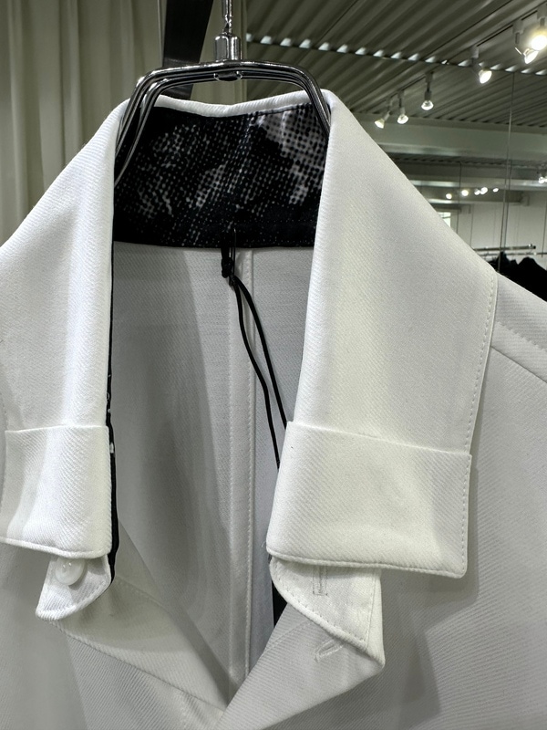 (ͽ���ʡ�9������10������ͽ��/kiryuyrik������奦����奦/Funsy Twill Cuffs Buttom Shirt/White
