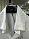 (ͽ���ʡ�9������10������ͽ��/kiryuyrik������奦����奦/Funsy Twill Cuffs Buttom Shirt/White