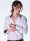 (ͽ���ʡ�9������10������ͽ��/kiryuyrik������奦����奦/Funsy Twill Cuffs Buttom Shirt/White