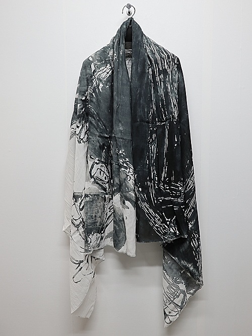nude:masahiko maruyama ̡:ޥҥޥ/Rayon Chiffon Inkjet Print STOLE/Face Print.