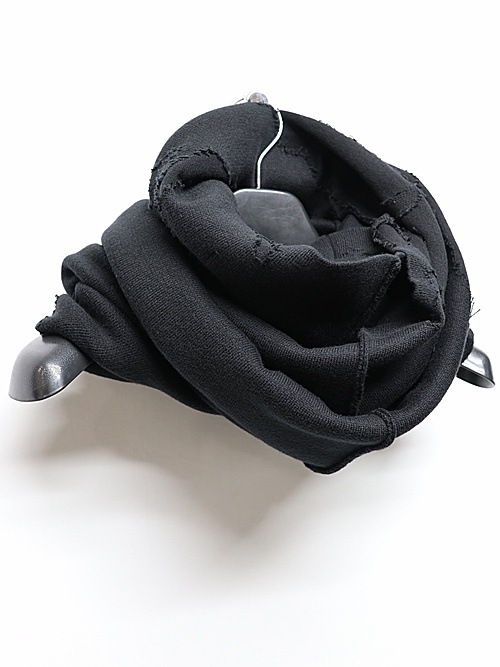 nude:masahiko maruyama ̡:ޥҥޥ/12GG Laddering Cut Jacquard DAMAGE Knit SNOOD/Black