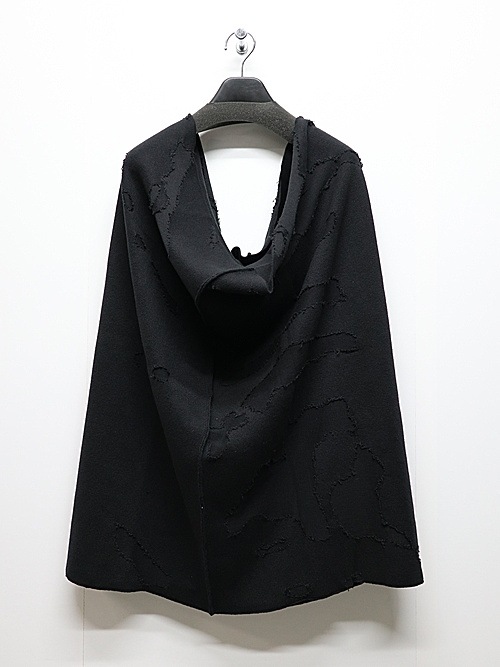 nude:masahiko maruyama ̡:ޥҥޥ/12GG Laddering Cut Jacquard DAMAGE Knit SNOOD/Black