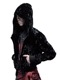 (ͽ)89ͽ/JULIUSꥦ/VISCOSE/CUPRO VELVET BLOUSON5/BLACK