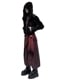 (ͽ)89ͽ/JULIUSꥦ/VISCOSE/CUPRO VELVET BLOUSON5/BLACK