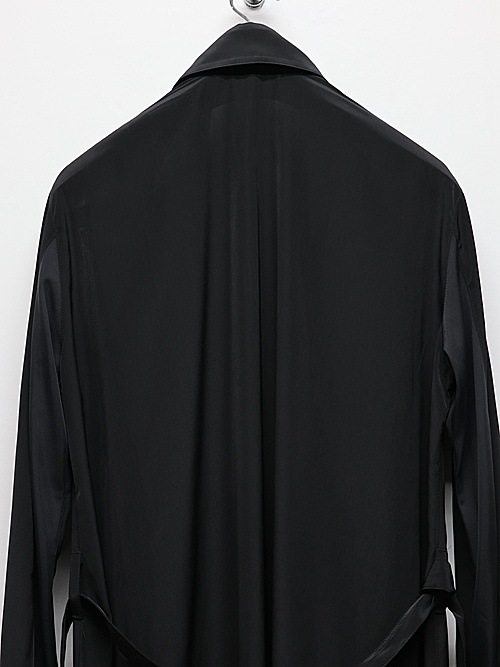 (ͽʡ78ͽ/THE ONENESSͥ/RePE-Tuffeta Pin Tuck Flare Shirt/Black