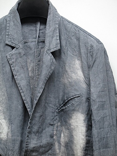 SALE60%OFF/KMRii(�����)Discharge Linen JKT03/CHA.