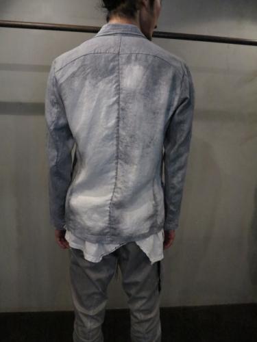 SALE60%OFF/KMRii(�����)Discharge Linen JKT03/CHA.