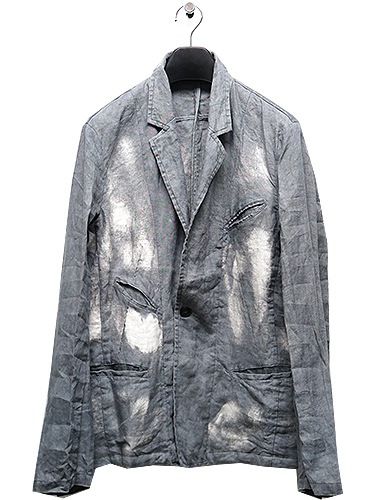 SALE60%OFF/KMRii(�����)Discharge Linen JKT03/CHA.