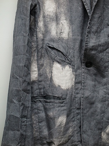 SALE60%OFF/KMRii(�����)Discharge Linen JKT03/CHA.