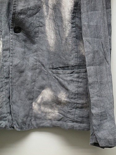 SALE60%OFF/KMRii(�����)Discharge Linen JKT03/CHA.