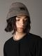 Ground Y�����饦��ɥ磻/PAPER YARN CROCHET HAT/GREY